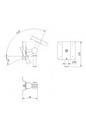 Soporte de monitor con eje de Ø20 mm., JB 27-00-00 por JB Medico