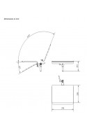 Placa de suspensión para, por ejemplo, equipos médicos, acero inoxidable, eje de Ø20 mm., JB 253-00-00 por JB Medico