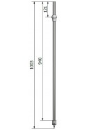 Telescopic pole for drop and infusion stands, JB 317-00-13 by JB Medico