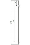 Teleskopstang, drop og infusionsstativer. JB 317-00-13 af JB Medico