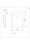 Hospital Journals holder in hard frosted plastic, JB 115-00-00 by JB Medico