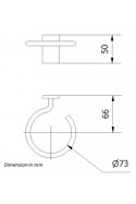 Kanyleboksholder, rund, Ø73mm, JB 150-00-00 af JB Medico