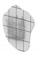 Cesta metálica cónica de 25 litros en varilla redonda de acero inoxidable, JB 161-03-00 by JB Medico
