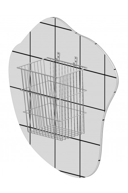 Wall brackets for a 25 L wire basket. JB 281-00-00 by JB Medico