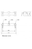 Soporte de abrazadera doble, Ø20 x 20 x 20 mm para montaje de equipos informáticos, JB 65-00-00 by JB Medico