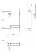 Computer mounting brackets for anesthesia machines, JB 49-00-00 , por JB Medico