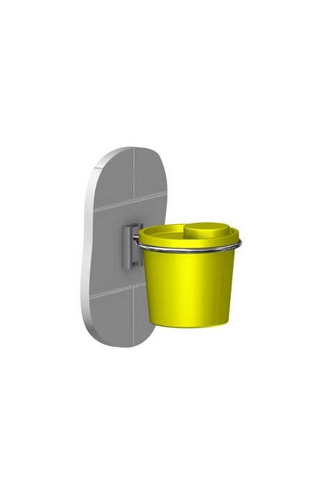 Uson pot de canule, jaune, spécial avec grande ouverture dans le couvercle, 3000 ml, JB 31-527-30-01 by JB Medico