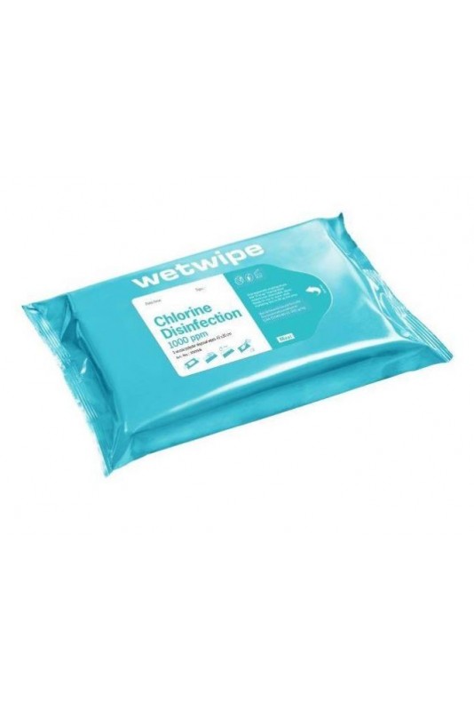 Wet Wipe, desinfección con cloro, agua y jabón, MAXI, 43 cm x 30 cm. 25074, de JB Medico