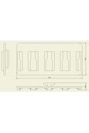 Soporte para transductores de presión invasiva, con capacidad para cuatro unidades. JB 289-00-00 por JB Medico
