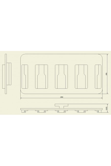 Soporte para transductores de presión invasiva, con capacidad para cuatro unidades. JB 289-00-00 por JB Medico
