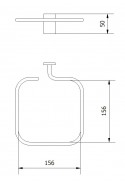 Kanyleboksholder, firkantet, 156x156mm, rustfast stål, JB 154-00-00 af JB Medico