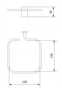 Porte-aiguille, carré, 156x156mm, acier inoxydable, JB 154-00-00 by JB Medico