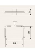 Soporte para contenedor rectangular de residuos punzocortantes, con apertura de 101 x 147 mm. JB 279-00-00 por JB Medico