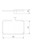 Porte-aiguille, carré, 252x157mm, acier inoxydable, JB 166-00-00 by JB Medico