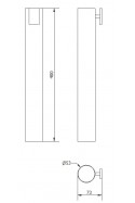 Catheter container, 400mm. T-slot holder. JB 239-00-00 by JB Medico