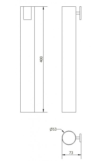 Catheter container, 400mm. T-slot holder. JB 239-00-00 by JB Medico
