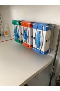 Soporte de pared con ranura en T para 3 portacajas de guantes, JB 47-00-03 by JB Medico