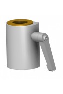 Slide clamp half model, locked using two socket screws with fixing device and brass bush Ø20 mm hole, JB 045-03-20 by JB Medico