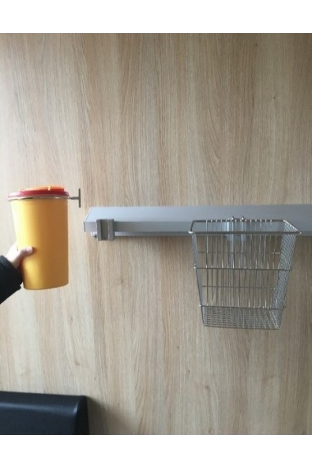 Bracket for Sharps containers for 0,7 & 1,5 Liter Ø100mm. JB 255-00-00 by JB Medico
