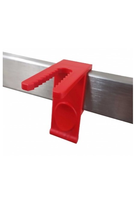 Tubing holder for 10x25mm EU DIN bedside rails. JB 600-10-25 by JB Medico