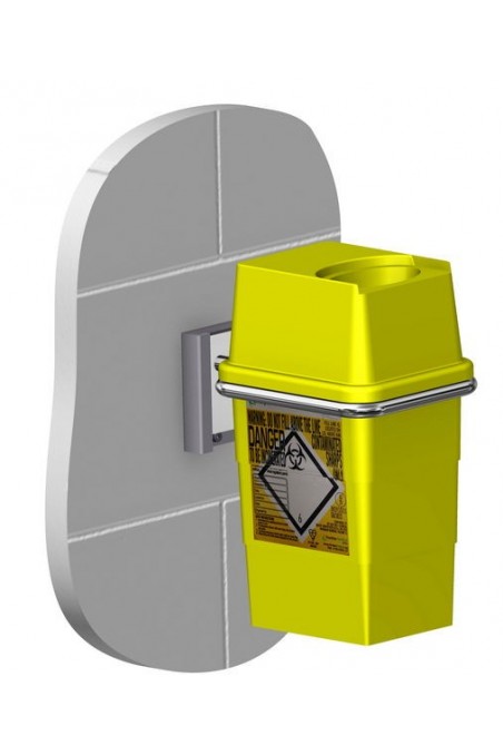 Sharpsafe, kanylebeholder, firkantet m/låg, gul, 7 l, JB 315-42-11 af JB Medico