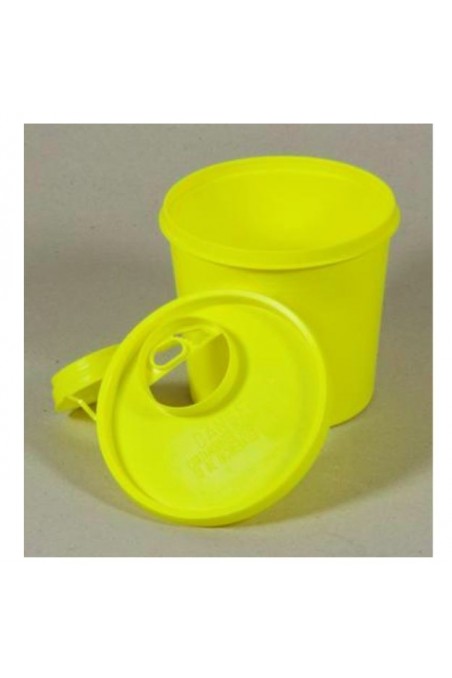 Klinion Easycare, recipiente para agujas, amarillo, con tapa de cánula aprobado por la ONU, 1,5 litros, JB 315-89-11 by JB Medic
