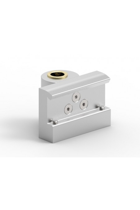 Abrazadera de riel, modelo ancho, con 2 tornillos Allen y adaptador de Ø20 mm JB 206-03-20 por JB Medico