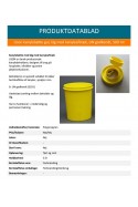 Uson caja, tapa amarilla, extracción de cánula, aprobado por la ONU, 500 ml, JB 31-515-01-01 by JB Medico