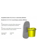Sharps Container, 2 Liter USON, yellow lid, easy syringe detachment, JB 31-522-01-01 by JB Medico