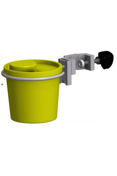 Sharps Container, 2 Liter USON, yellow lid, easy syringe detachment, JB 31-522-01-01 by JB Medico