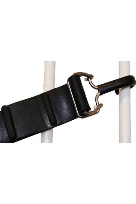 HOLD-ON STRAP, 1.500 mm. Extruded rubber strap with stainless hooks, JB 1500-3-70 by JB Medico