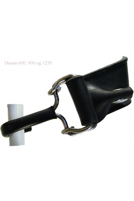 HOLD-ON STRAP, 600 mm. Moulded EPDM strap with stainless hooks, JB 602-600 by JB Medico