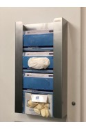 Glove box holder for four glove boxes wall-mounted, JB 110-00-04 by JB Medico.