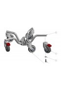 Swivel castors 100 mm. Stainless steel (Levina) Grey, 5380PJC100P30-13 by JB Medico