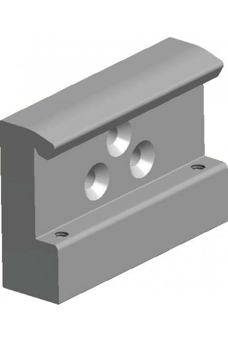 Slide clamp, wide model, locked using two socket screws. JB 206-00-00 by JB Medico