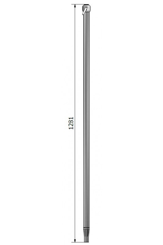 Colonne porteuse « Tube extérieur », droite, longue 1.281 mm. JB 317-00-06 de JB Medico
