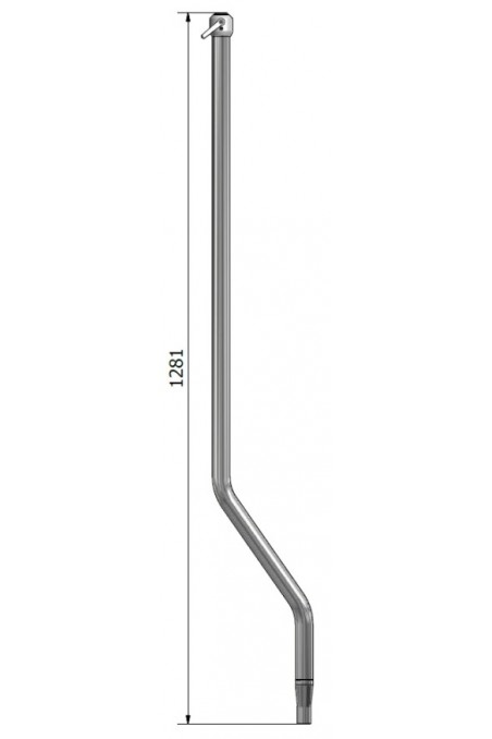 Bended, long outer tube, 1.281 mm. JB 320-00-02 by JB Medico