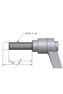 Manivela de bloqueo en acero inoxidable, rosca M6X20 mm. JB 94-00-00 por JB Medico