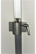 Soporte deslizante de aluminio, bloqueable para rieles en T, JB 90-92-05-30 by JB Medico