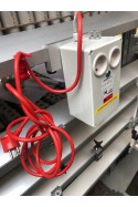 Cable de red hospitalario danés, rojo, acodado, 2 metros, C13. 1190111 por JB Medico