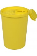 Uson kanylebøtte, gul, låg med kanyleaftræk, 1.7 liter, JB 31-521-70-01 af JB Medico