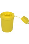 Boîte à aiguilles, USON 1,5 litre, blanc, couvercle jaune avec crochet d’attelage, homologué ONU, JB 31-521-51-01 by JB Medico