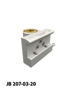 Kulisseklo, bred model, 2 kuglelåse, adapterbeslag & Ø20 messing bøsning hul,  JB 207-03-20 af JB Medico