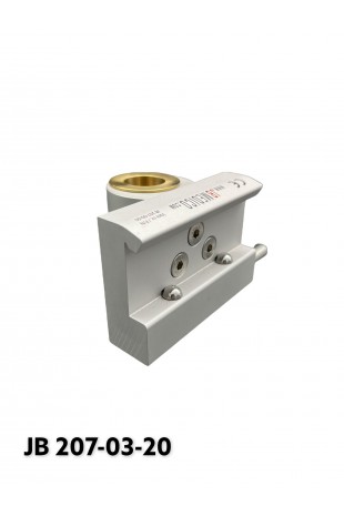 Slide clamp, a wide model with two-ball clasp With Fixing device and brass bush, Ø20mm hole. JB 207-03-20 by JB Medico