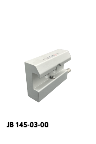 Slide clamp, a wide model with one ball clasp and three pcs. countersunk Ø6,6mm holes. JB 145-03-00 by JB Medico