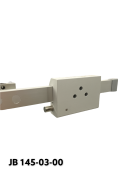 Slide clamp, a wide model with one ball clasp and three pcs. countersunk Ø6,6mm holes. JB 145-03-00 by JB Medico