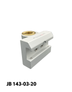 Kulisseklo, bred model, låses med 2 pinolskruer, adapterbeslag, messingbøsning & Ø20 mm. hul,  JB 143-03-20 af JB Medico