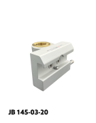 Kulisseklo, bred model, en kuglelås med adapterbeslag og messingbøsning Ø20 mm. hul, JB 145-03-20 af JB Medico