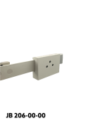 Slide clamp, wide model, locked using two socket screws. JB 206-00-00 by JB Medico