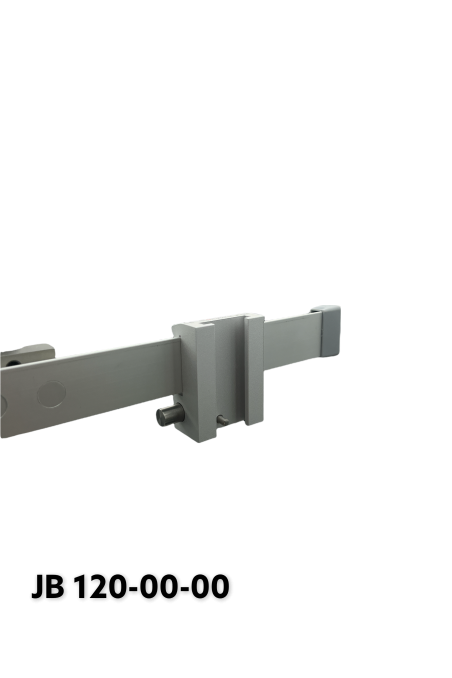 Slide clamp half model, locked with one ball clasp, and a T-slot track. JB 120-00-00 by JB Medico
